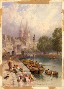 Quimper, Bretagna da Myles Birket Foster